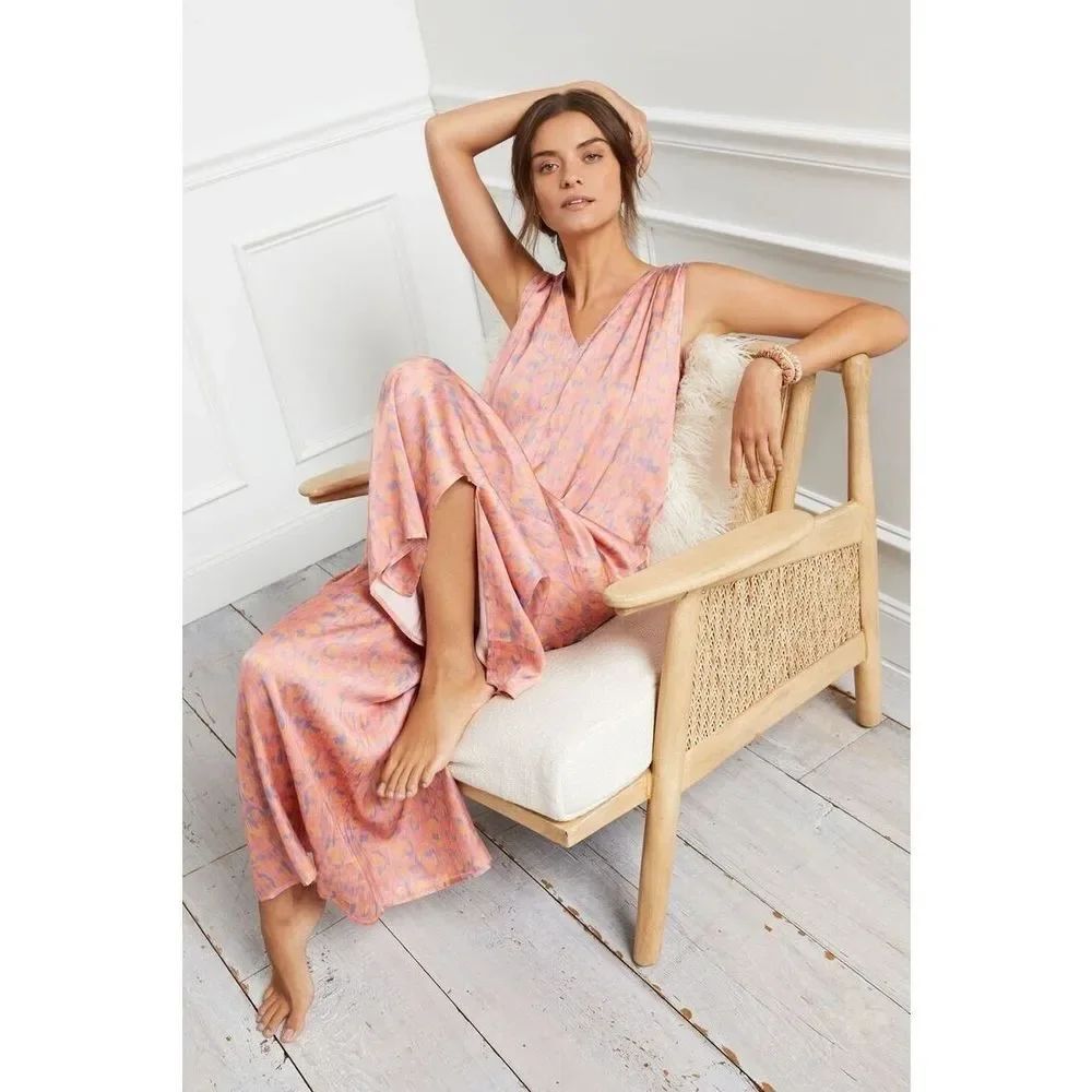Anthropologie Juniper Printed Wide-Leg Jumpsuit